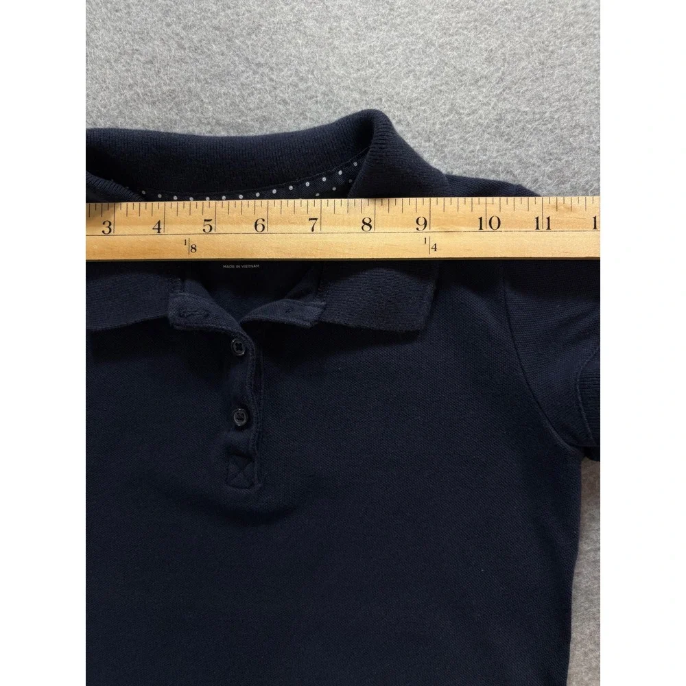 Old Navy Kids Navy Blue Short Sleeve Pique Polo Shirt Size S 6-7 School Uniform